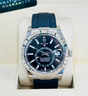 Rolex Sky-Dweller 336239 Oyster Flex 18K White Gold Box and Papers UNWORN