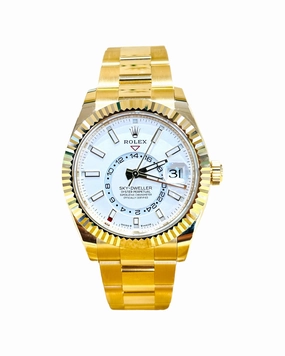 Rolex Sky-Dweller 336938 Yellow Gold White Dial UNWORN Box and Papers NEW MODEL 2023!