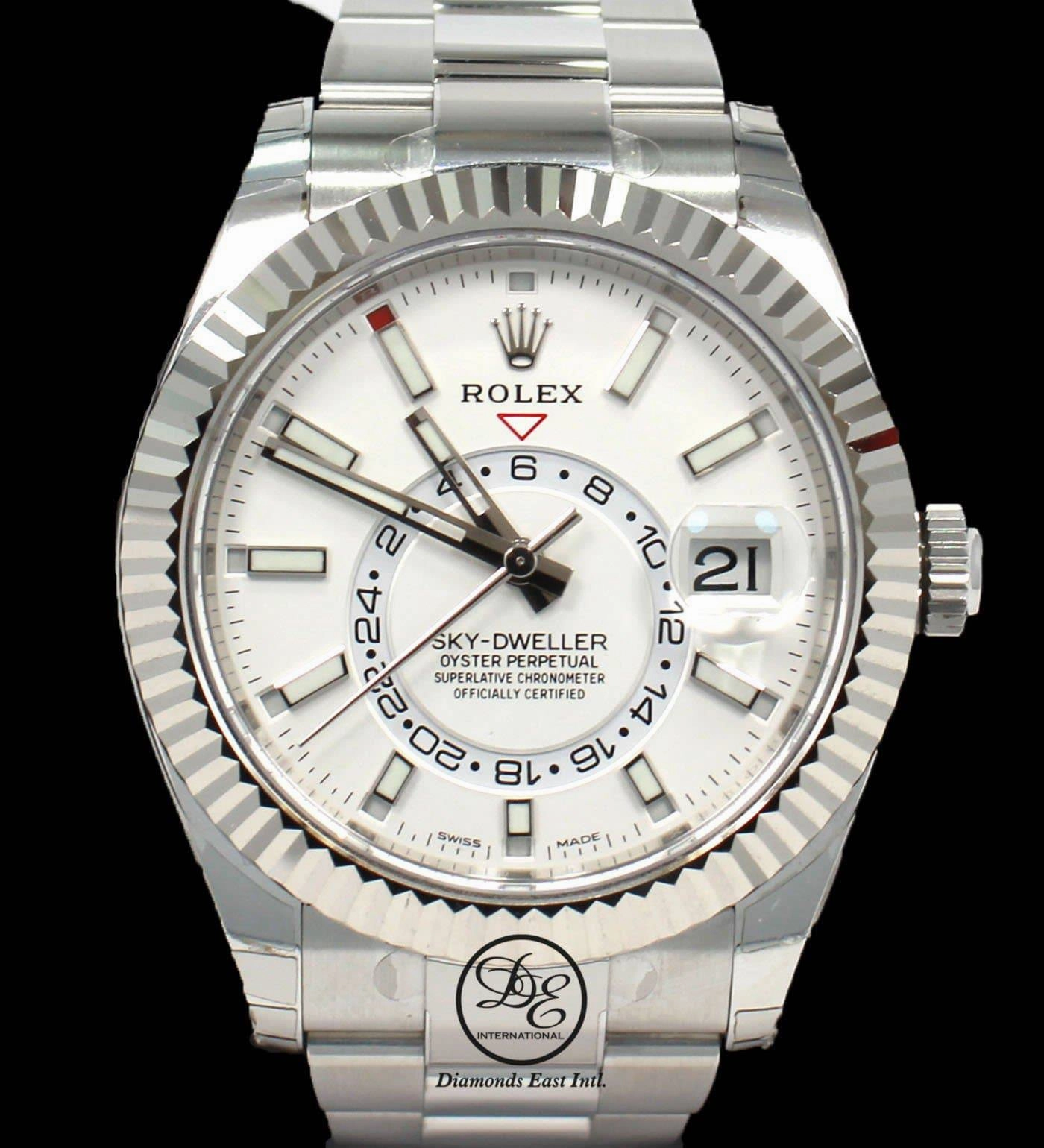 Rolex Sky-Dweller stainless steel  326934 WHTSO UNWORN