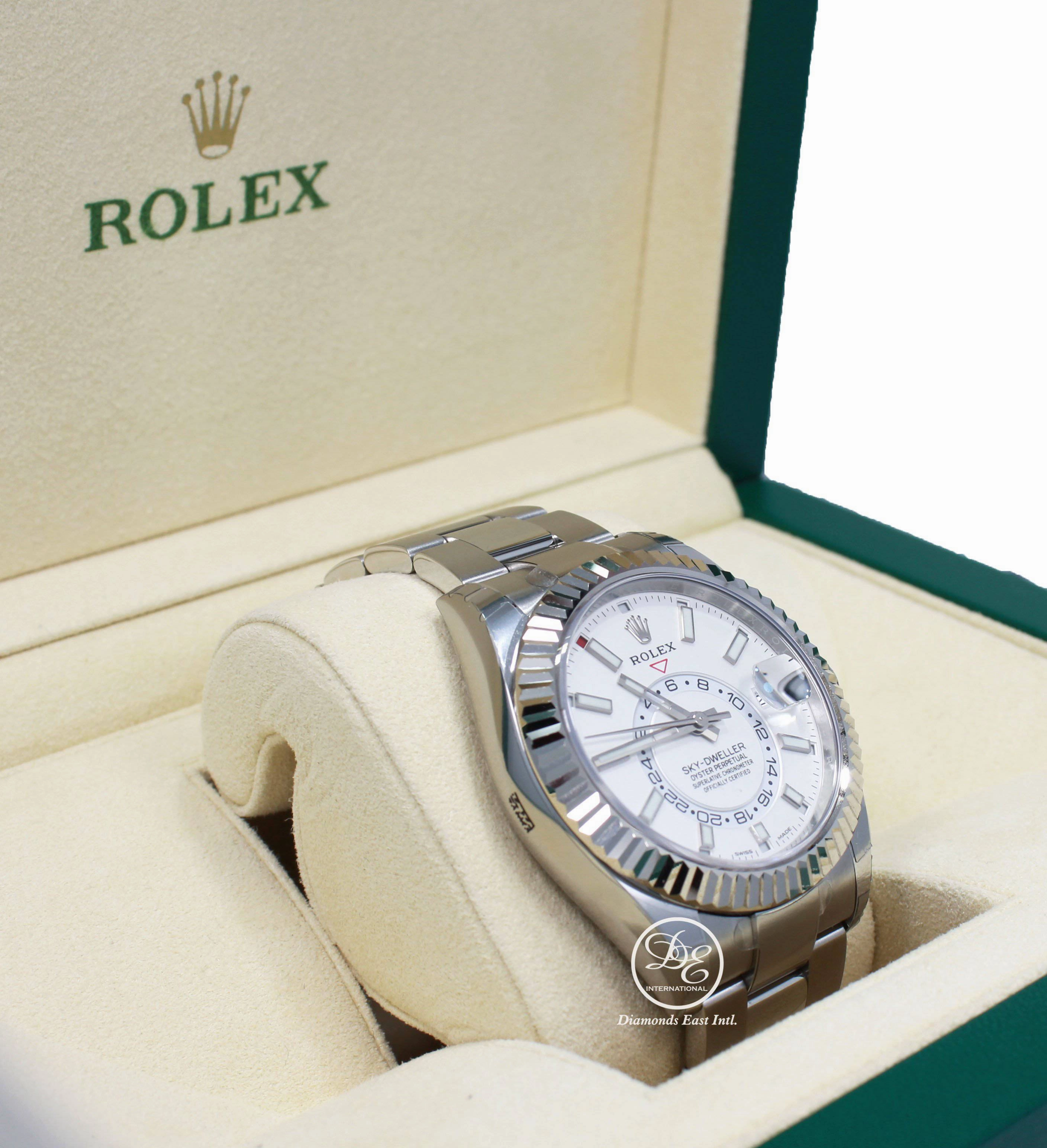 Rolex Sky-Dweller stainless steel  326934 WHTSO UNWORN