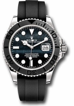 Rolex White Gold Yacht-Master 42 Watch - FalconS Eye Dial - Oysterflex Strap - 226659 fe