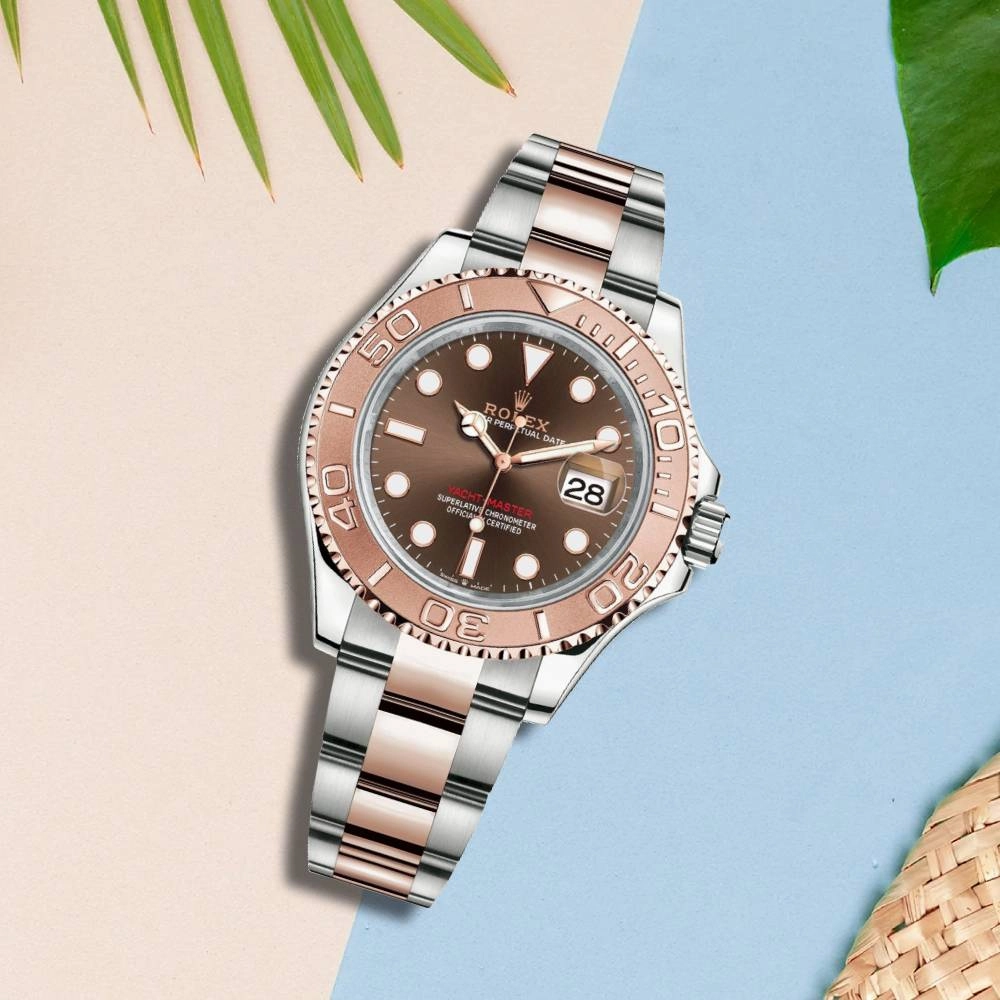 Rolex Yachtmaster 40mm - Ref: 116621 - Chocolate Dial, Two Tone Stainless Steel & 18K Rose Gold Oyster Bracelet Men's Watch