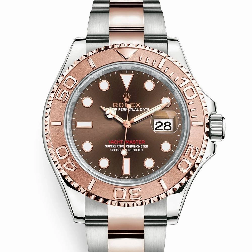 Rolex Yachtmaster 40mm - Ref: 116621 - Chocolate Dial, Two Tone Stainless Steel & 18K Rose Gold Oyster Bracelet Men's Watch