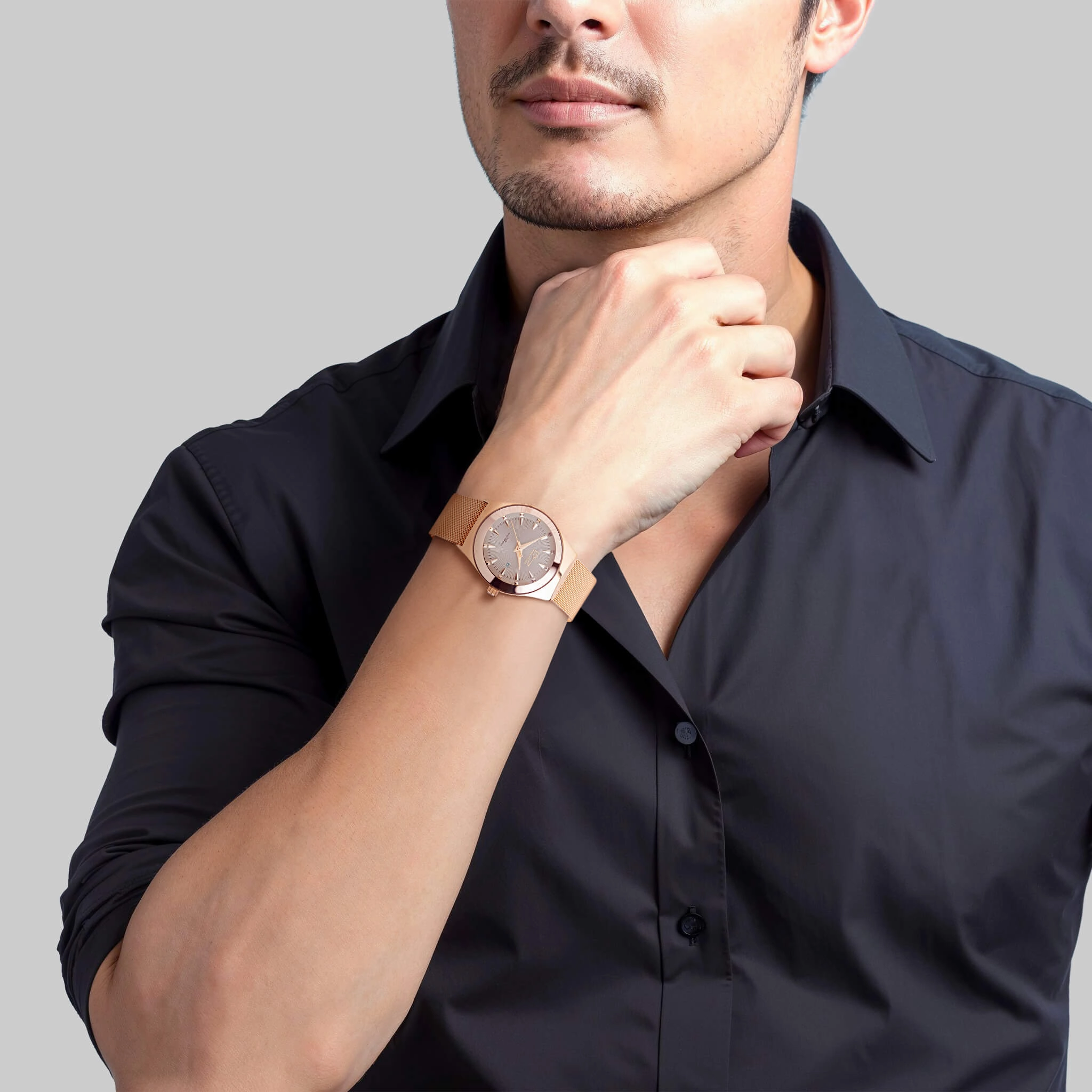 Rondo Milanese Magnetic Rose Gold Men's Watch