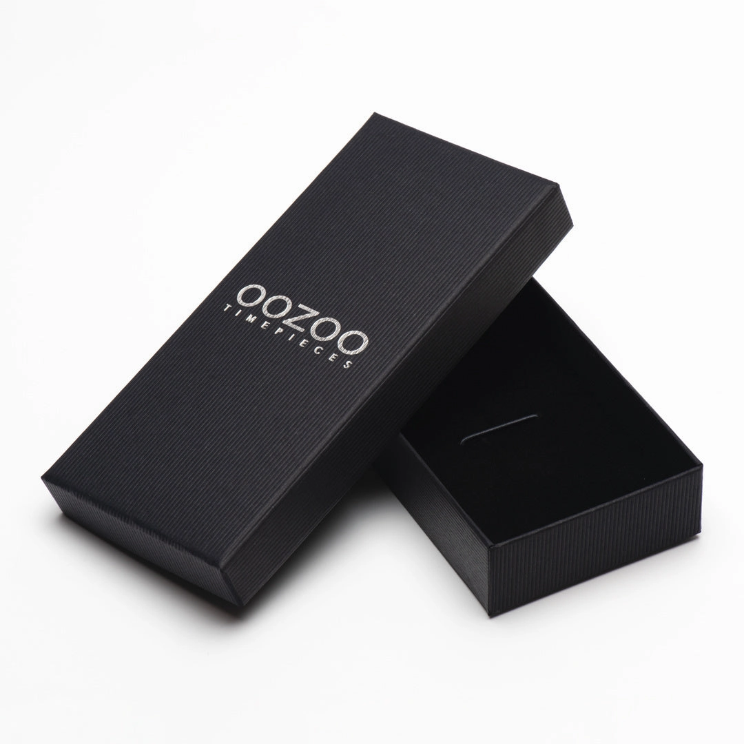 Rose gold coloured OOZOO watch with black leather strap - C20249