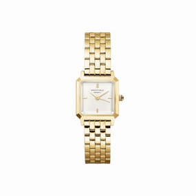 Rosefield Boxelle White Dial Stainless Steel Watch BWGSG-B01