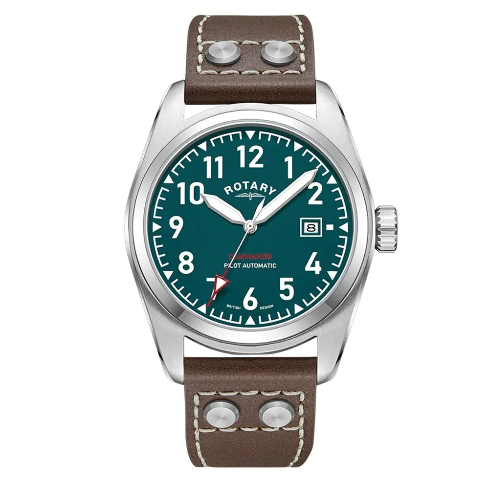 Rotary Commando Pilot Automatic Mens Watch GS05470/73