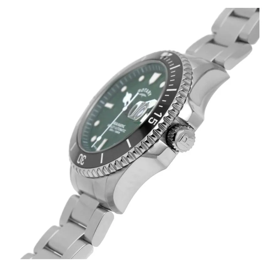 Rotary Henley Seamatic Green Dial Automatic Mens Watch GB05430-78