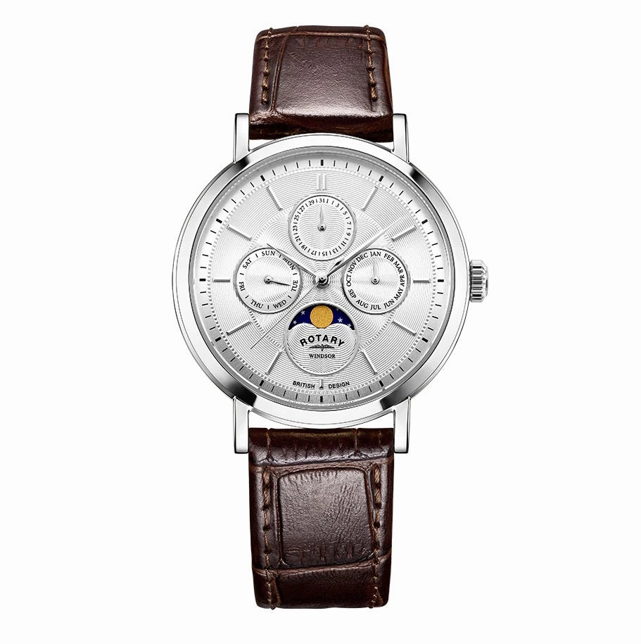 Rotary Moonphase Dress Mens Watch GS05425/06
