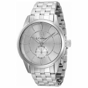 S. Coifman Men's Quartz Watch - Silver Tone Dial Stainless Steel Bracelet | SC0508