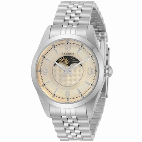 S. Coifman Women's Watch - Day-Night Indicator Beige Dial Silver Tone Case | SC0431