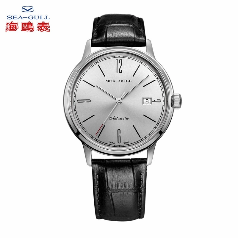 seagull Couple watch automatic mechanical watches vintage watch Water-proof Business watch Thin and light Simple watch D819.637