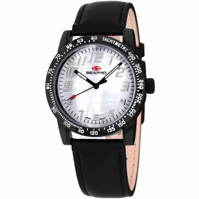 Seapro Women's Watch - Bold Quartz White Mother of Pearl Dial Leather Strap | SP5210