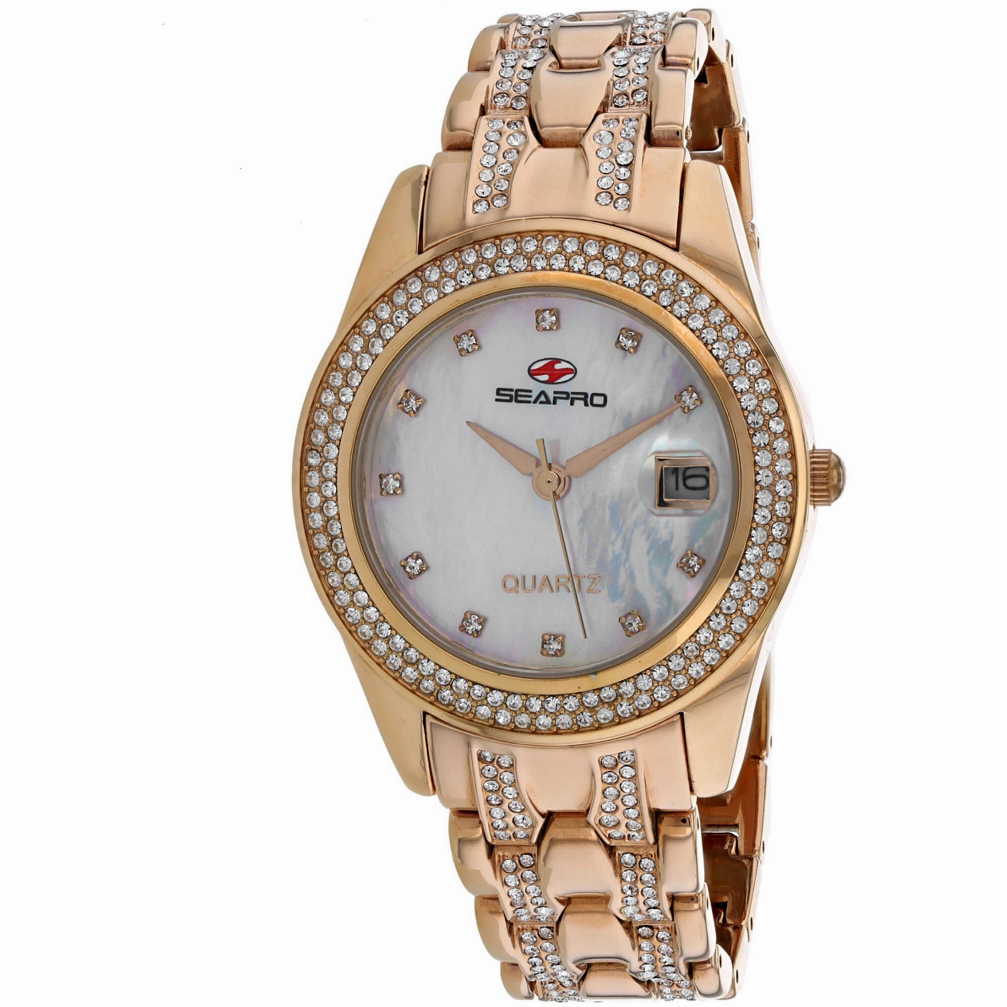 Seapro Women's Watch - Intrigue White Mother of Pearl Dial Bracelet | SP0010