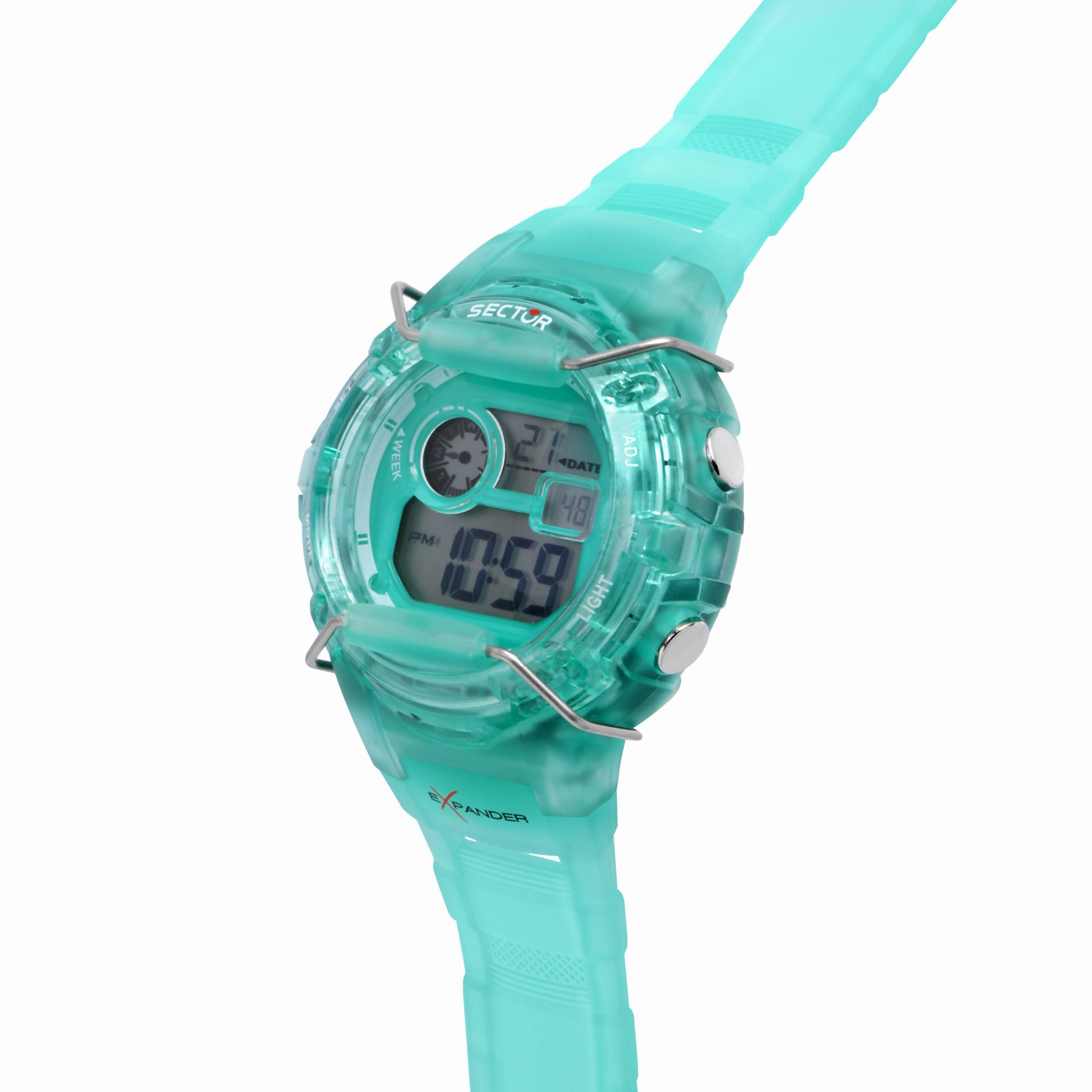 Sector EX-05 Light Blue Digital Watch R3251526003