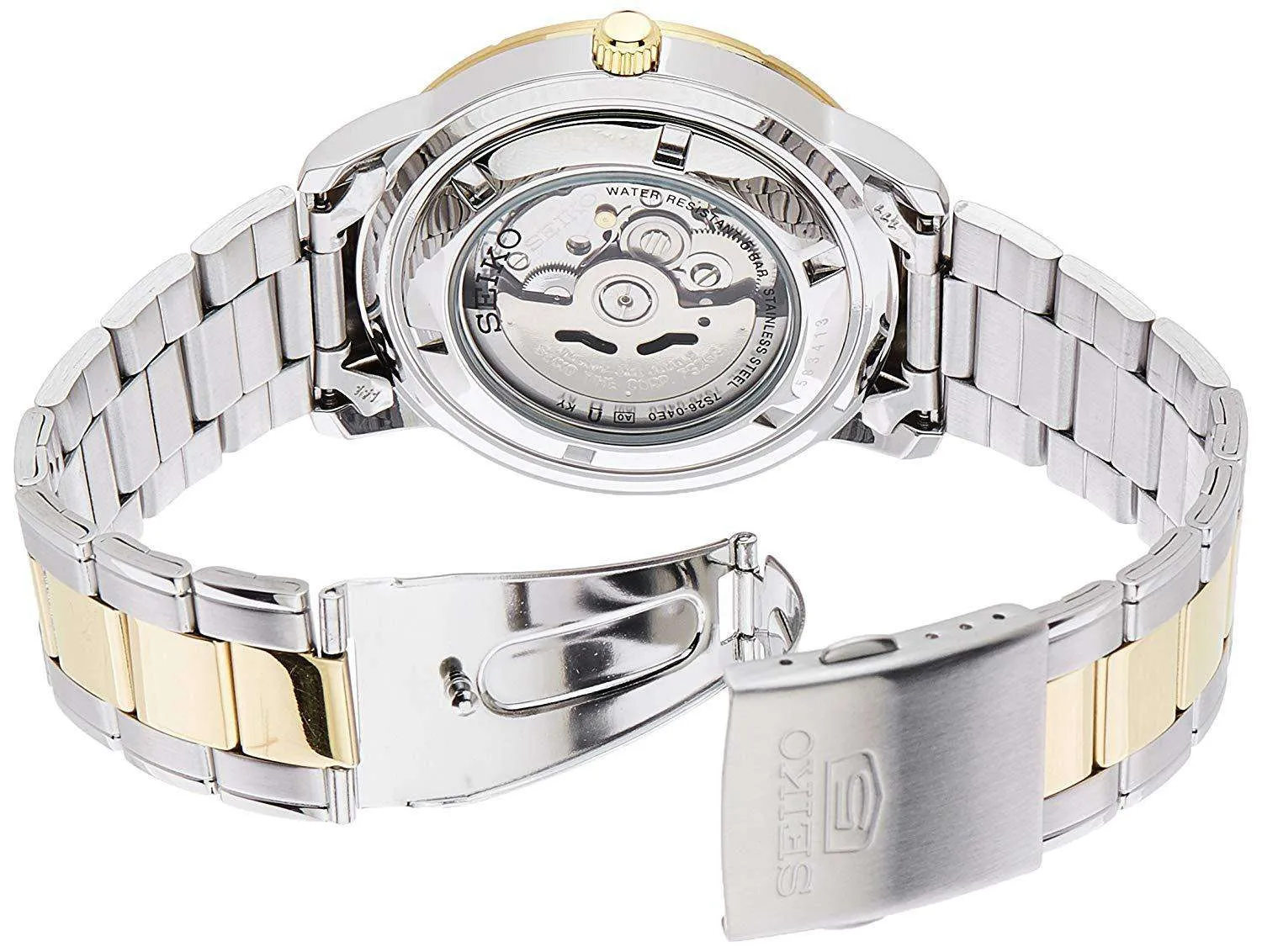 SEIKO SNKN58K1 Automatic Two Tone Stainless Steel Watch for Men