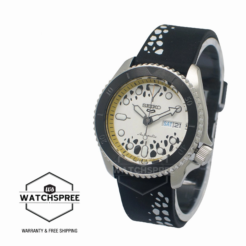 Seiko 5 Sports Automatic ONE PIECE Law Limited Edition Black Silicone Strap Watch SRPH63K1