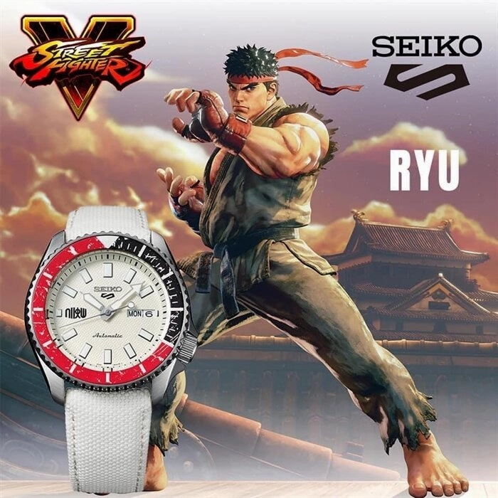 Seiko 5 SRPF19K1 Street Fighter "Ryu" Automatic Watch for Men's
