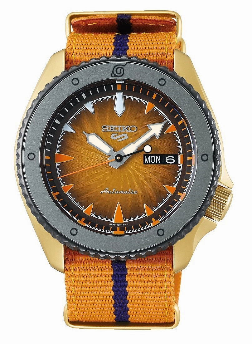 Seiko 5 SRPF70K1 Naruto Series Naruto Uzumaki Limited Edition Automatic Watch for Men's