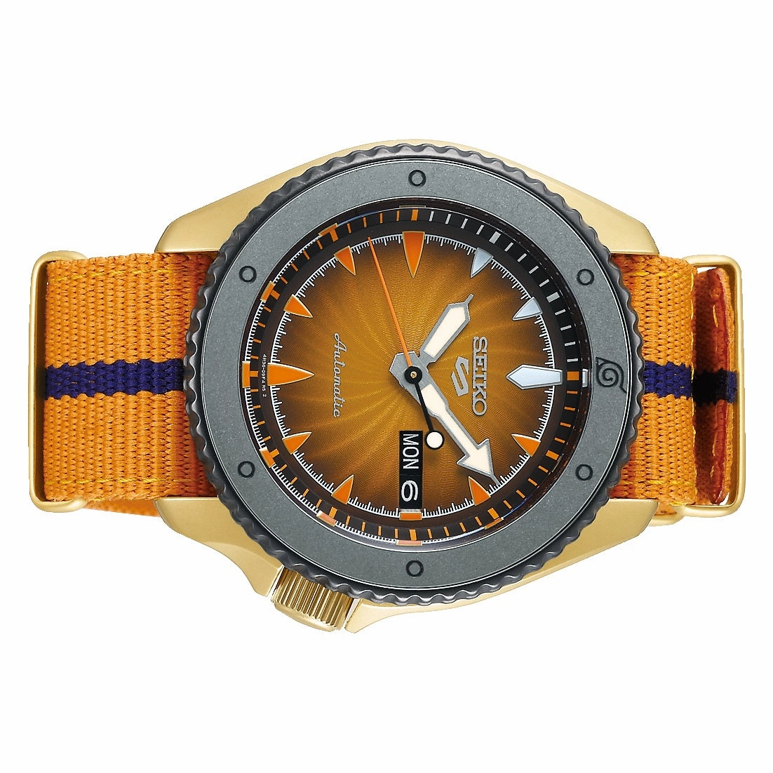 Seiko 5 SRPF70K1 Naruto Series Naruto Uzumaki Limited Edition Automatic Watch for Men's