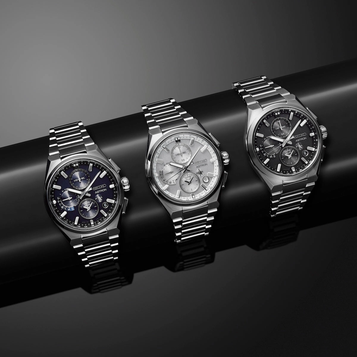 Seiko Astron GPS Solar Dual Time Chronograph Watch