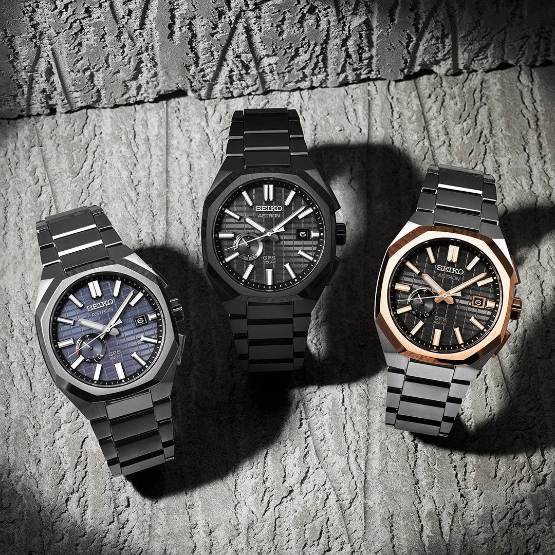 Seiko Astron GPS Solar Jet Black Crystal Box Watch