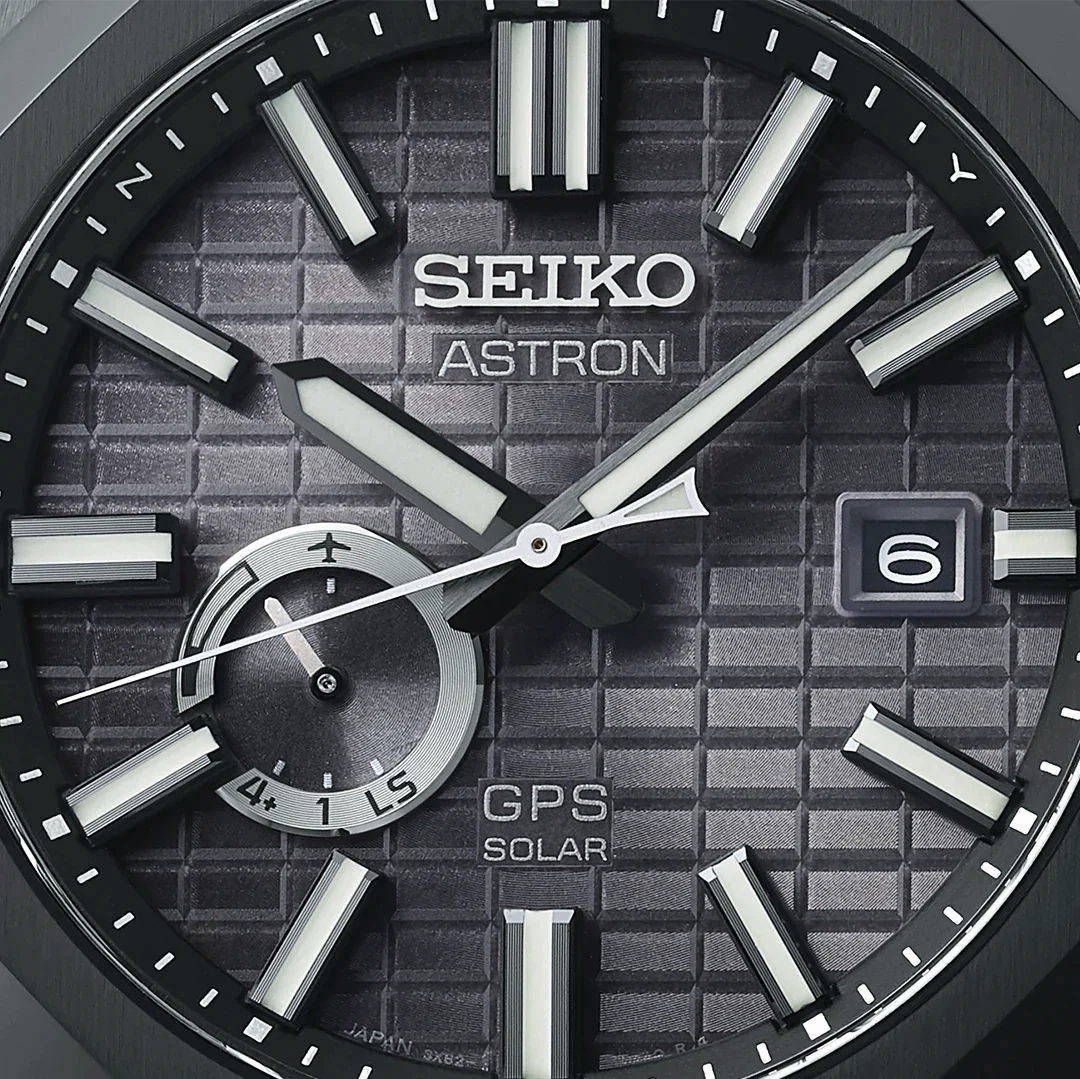 Seiko Astron GPS Solar Jet Black Crystal Box Watch
