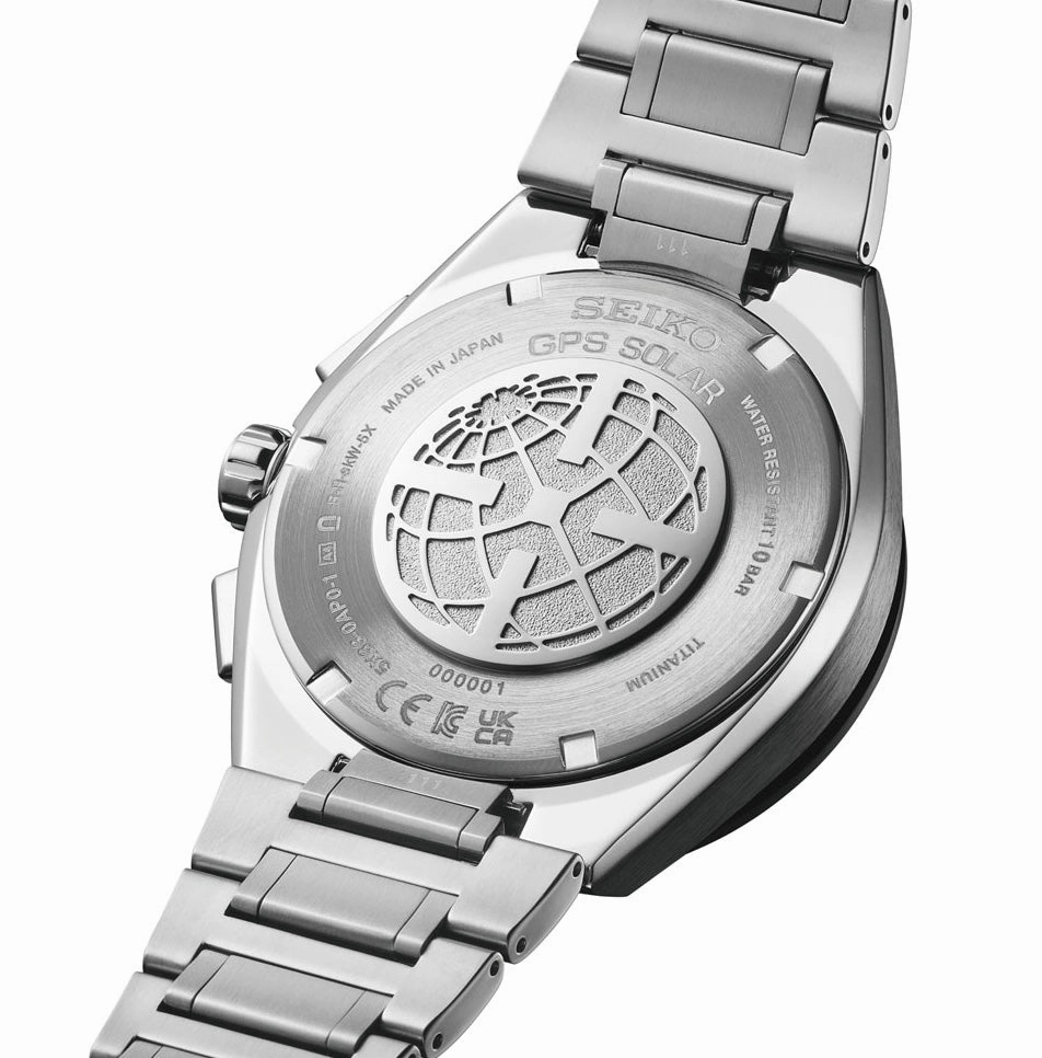 Seiko Astron Watch GPS Solar Dual Time Chronograph in Slate Blue Pre-Order