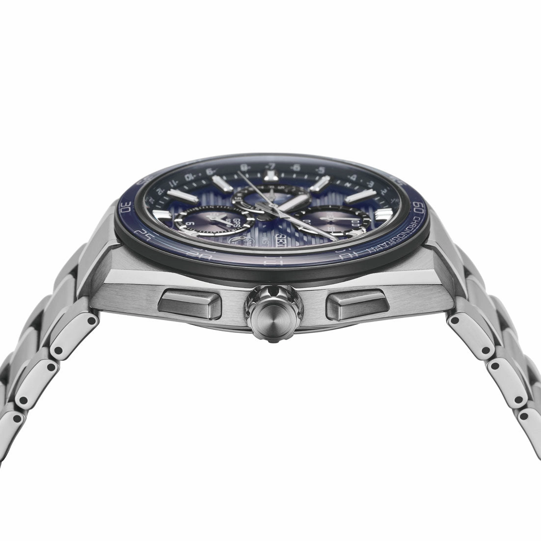 Seiko Astron Watch GPS Solar Dual Time Chronograph in Slate Blue Pre-Order