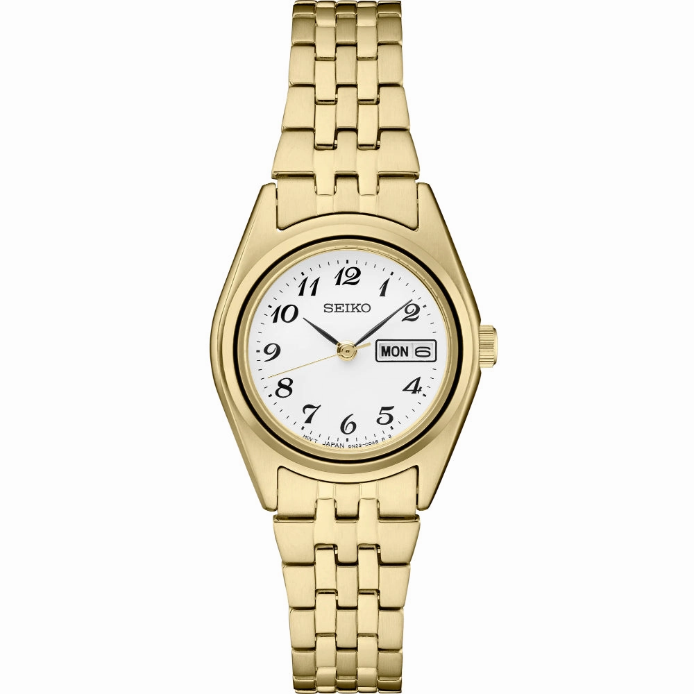 Seiko Essentials 25.5mm Gold Tone Quartz Watch