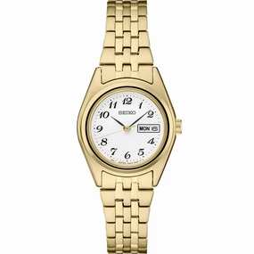 Seiko Essentials 25.5mm Gold Tone Quartz Watch
