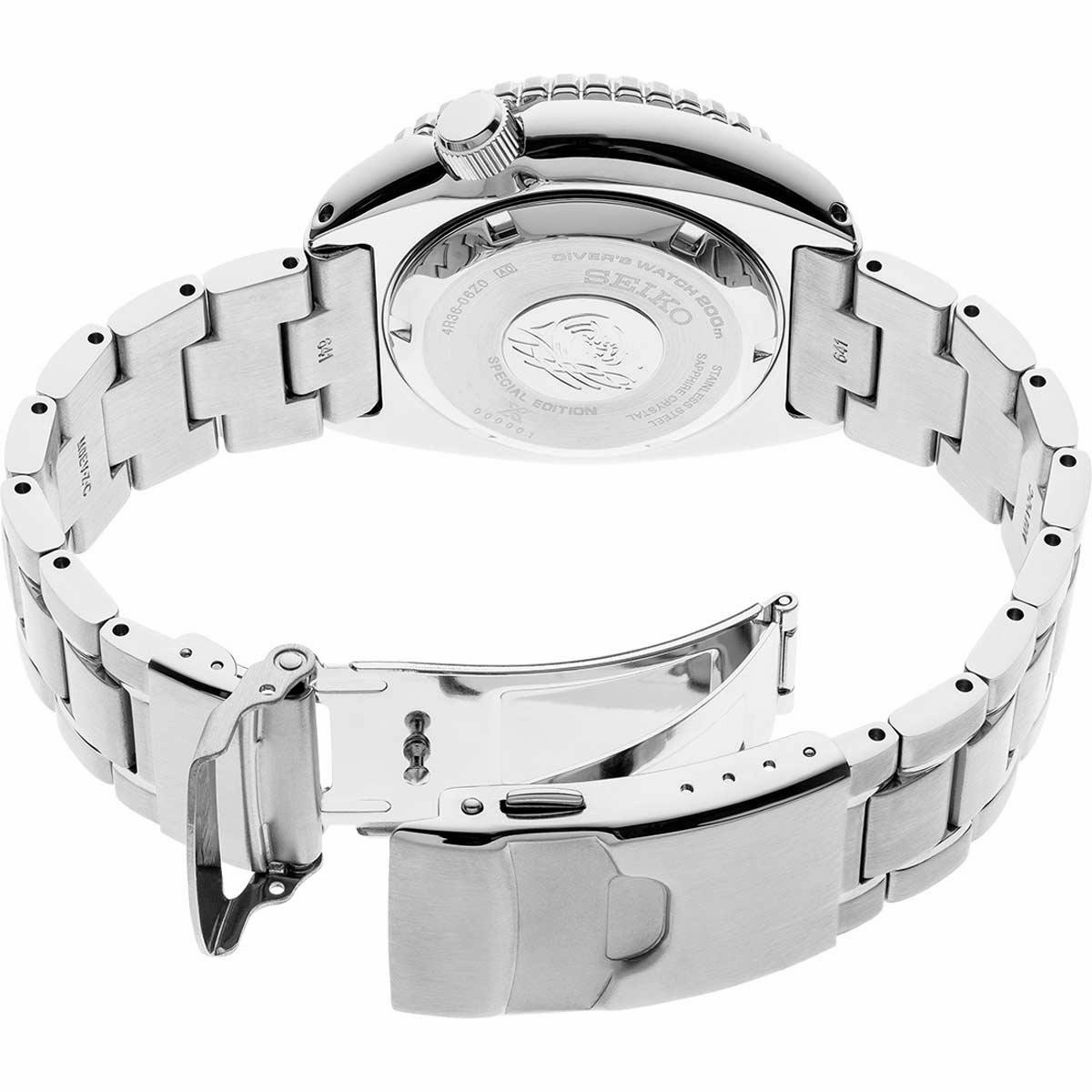 Seiko Men's Automatic Watch - Prospex Save the Ocean Blue Dial Bracelet | SRPE39K1