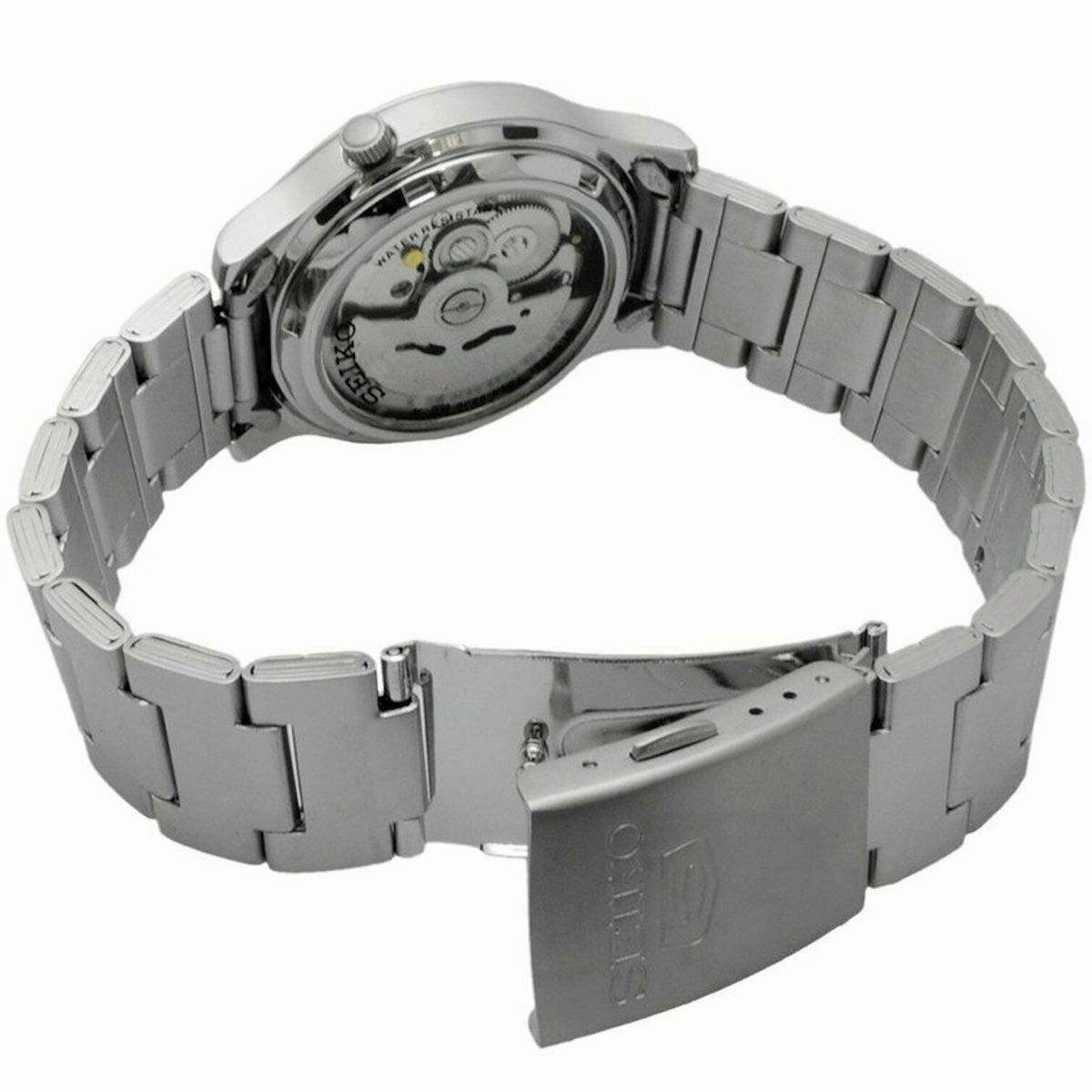 Seiko Men's Automatic Watch - Series 5 Day-Date Stainless Steel Bracelet | SNK809K1