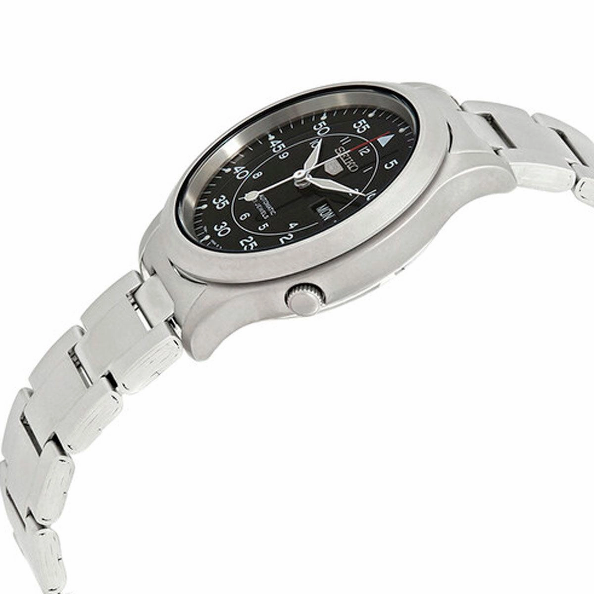Seiko Men's Automatic Watch - Series 5 Day-Date Stainless Steel Bracelet | SNK809K1