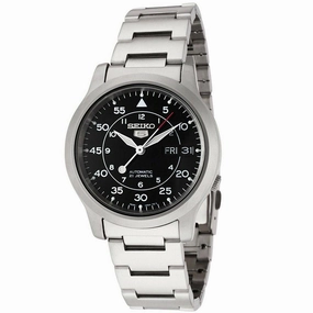 Seiko Men's Automatic Watch - Series 5 Day-Date Stainless Steel Bracelet | SNK809K1