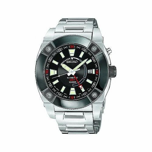 Seiko Men's Kinetic GMT Watch SUN005