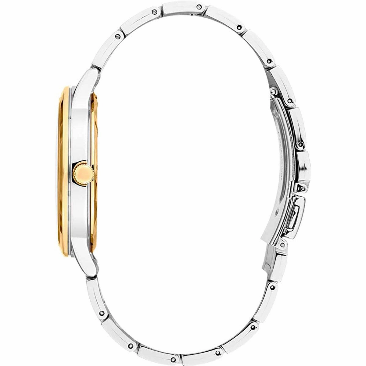 Seiko Men's Quartz Watch - Essentials Champagne Dial Silver Tone Bracelet | SGEH92P1