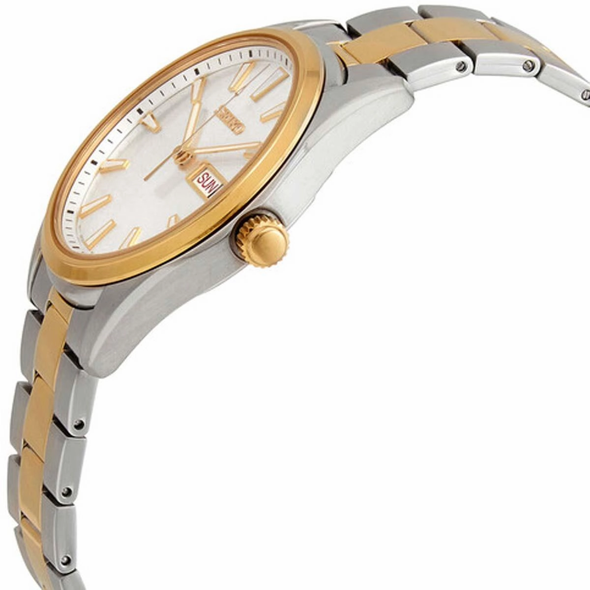 Seiko Men's Quartz Watch - Neo Classic Silver Dial Two Tone Steel Bracelet | SUR446P1