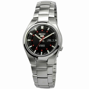 Seiko Men's Watch - Automatic Black Dial Stainless Steel Bracelet | SNK617K1