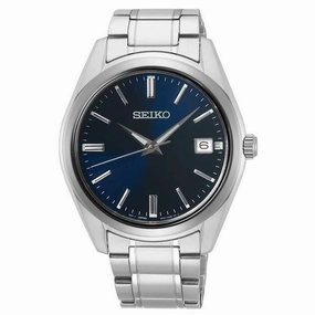 Seiko Men's Watch - Core Stainless Steel Case Blue Dial Date Bracelet | SUR309P1