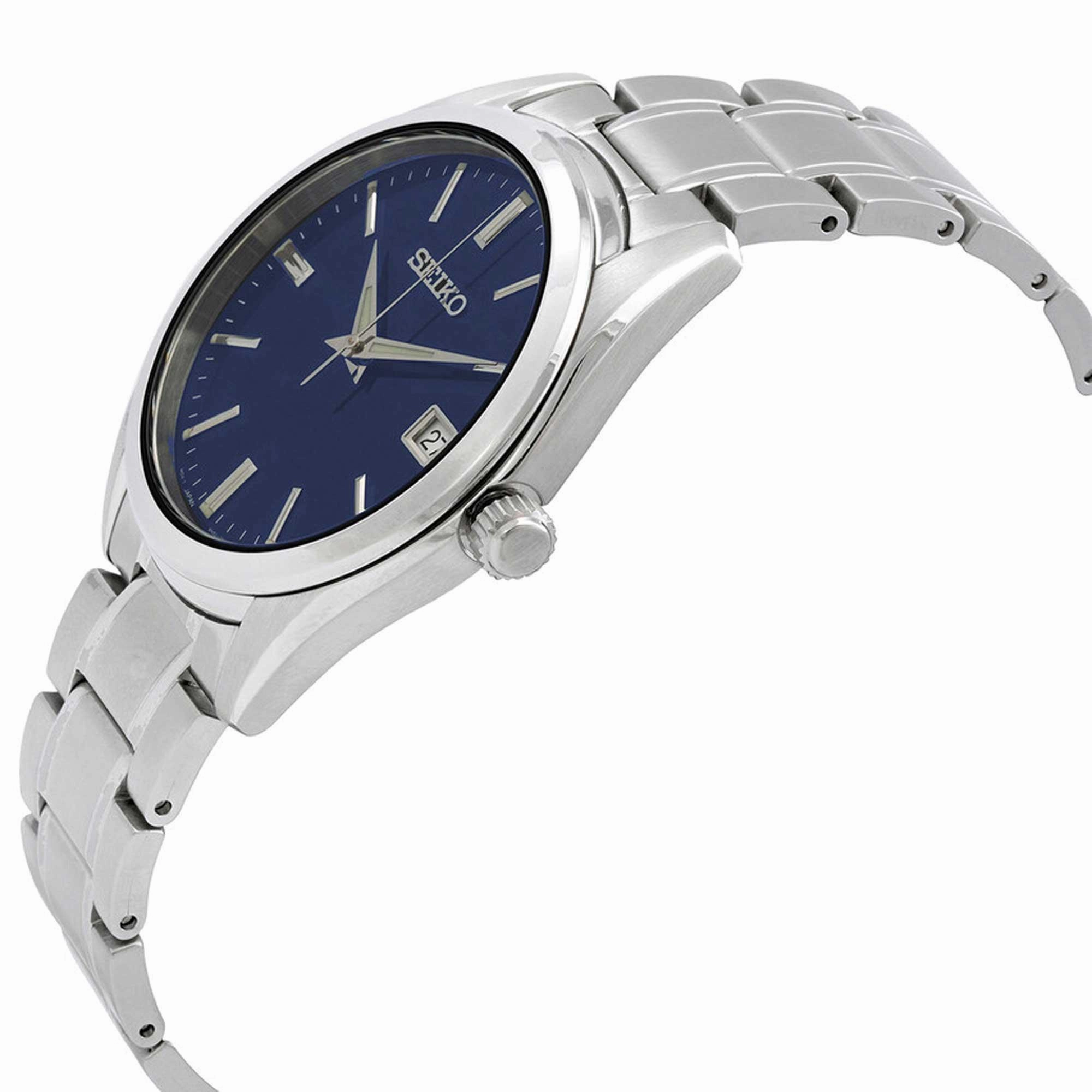 Seiko Men's Watch - Core Stainless Steel Case Blue Dial Date Bracelet | SUR309P1