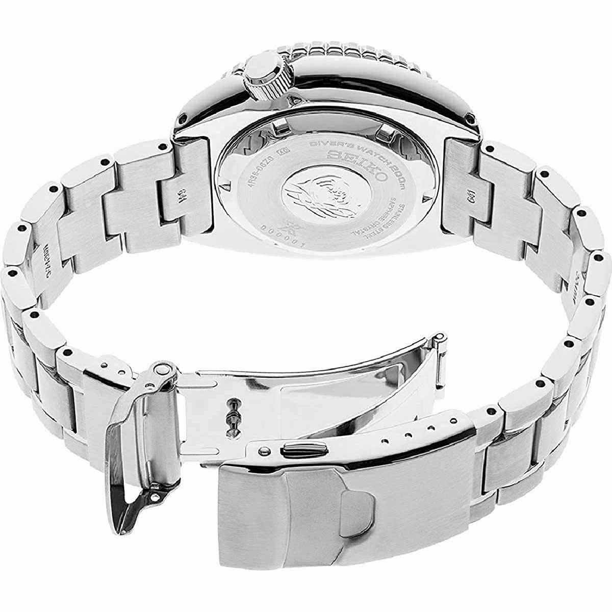 Seiko Men's Watch - Prospex Automatic Power Reserve Black Dial Bracelet | SRPE03K1