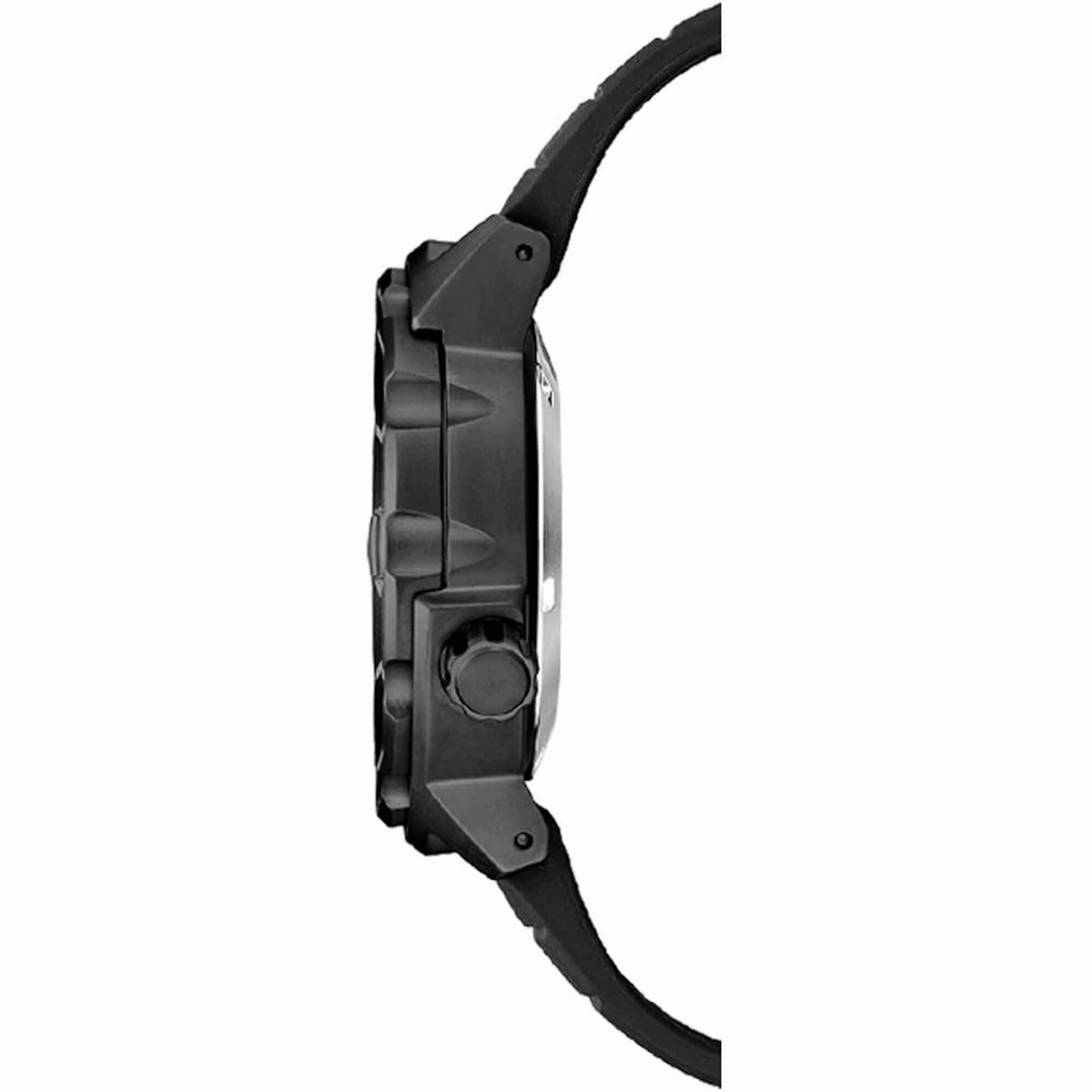 Seiko Men's Watch - Prospex Automatic Power Reserve Black Dial Rubber Strap | SRPH13K1
