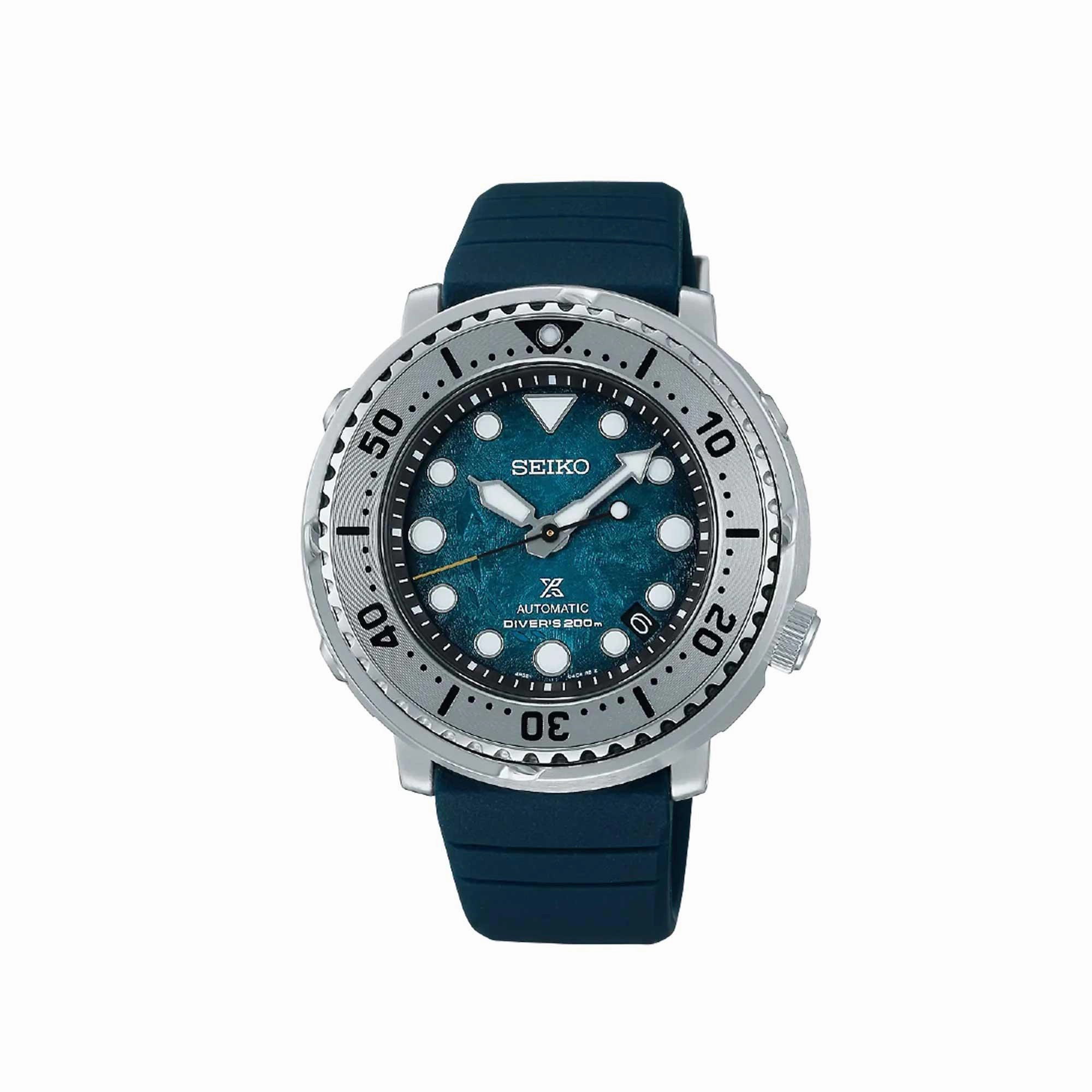 Seiko Men's Watch - Prospex Automatic Rotating Bezel Blue Silicone Strap | SRPH77K1