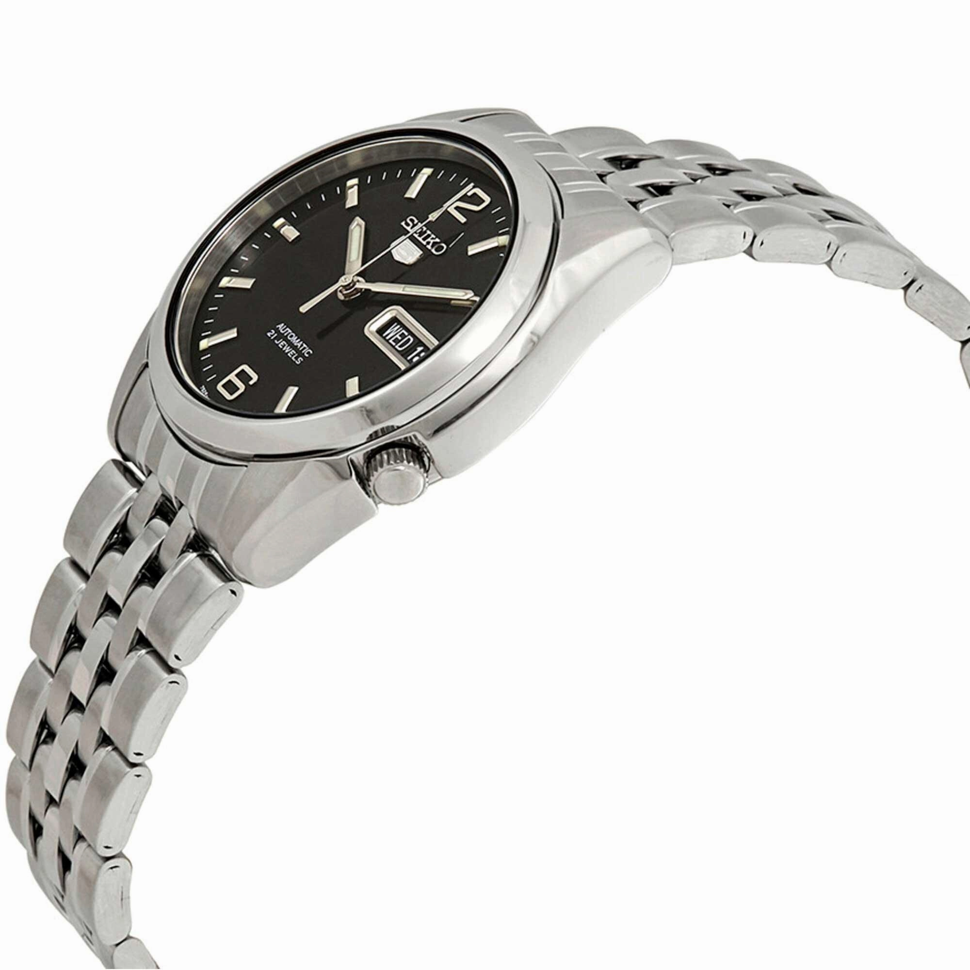 Seiko Men's Watch - Series 5 Date Display Steel Bracelet Power Reserve | SNK393K1