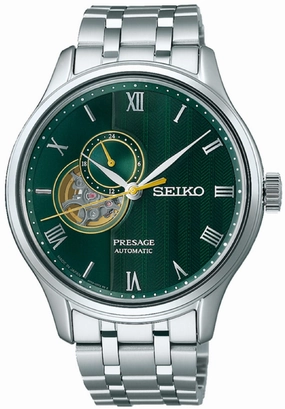 Seiko Presahe SSA463J1 Japanese Zen Garden Open Heart Automatic Watch