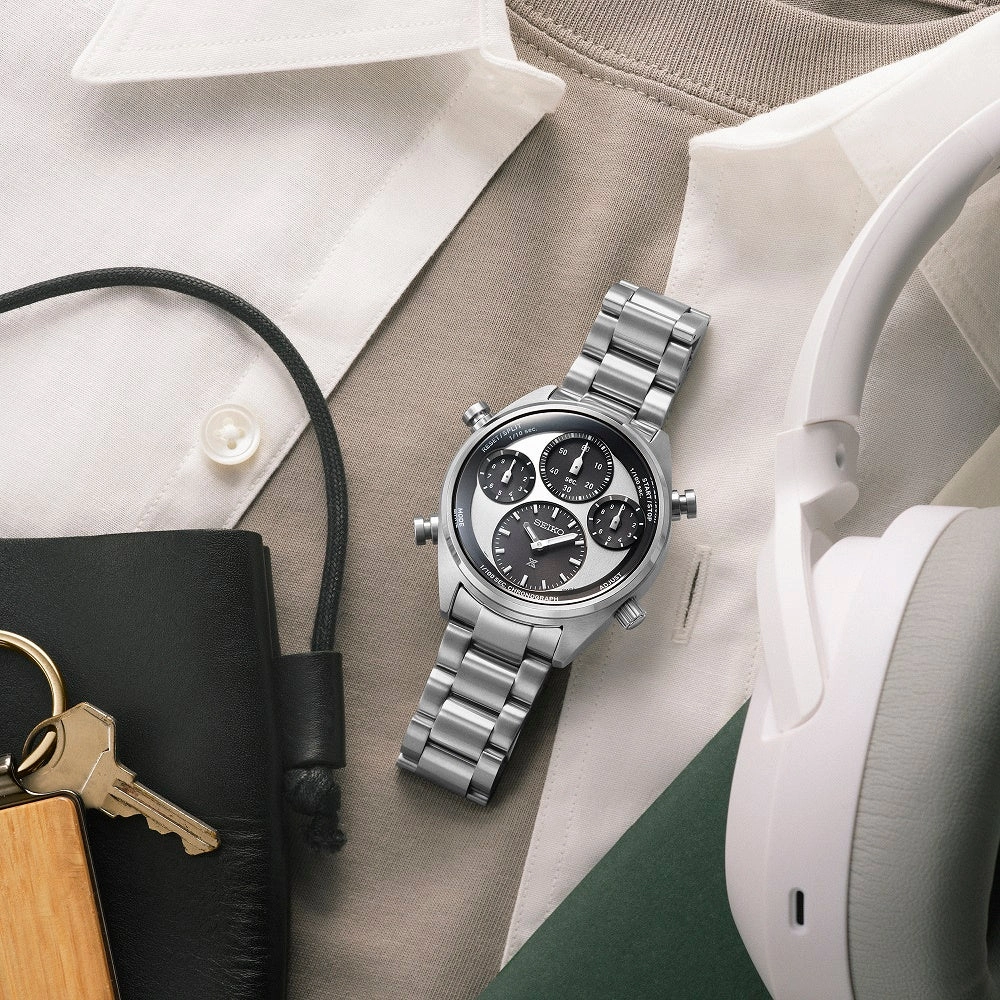 Seiko Prospex Speedtimer 1/100th Chronograph Solar 100th Annivesary Watch SFJ009P1 - Limited Edition