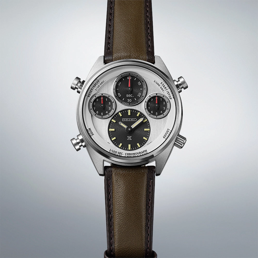 Seiko Prospex Speedtimer 1/100th Chronograph Solar 100th Annivesary Watch SFJ009P1 - Limited Edition