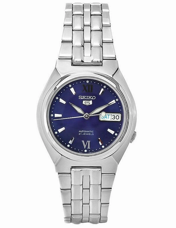Seiko SNK319 Men's Automatic Stainless Steel Blue Dial Watch