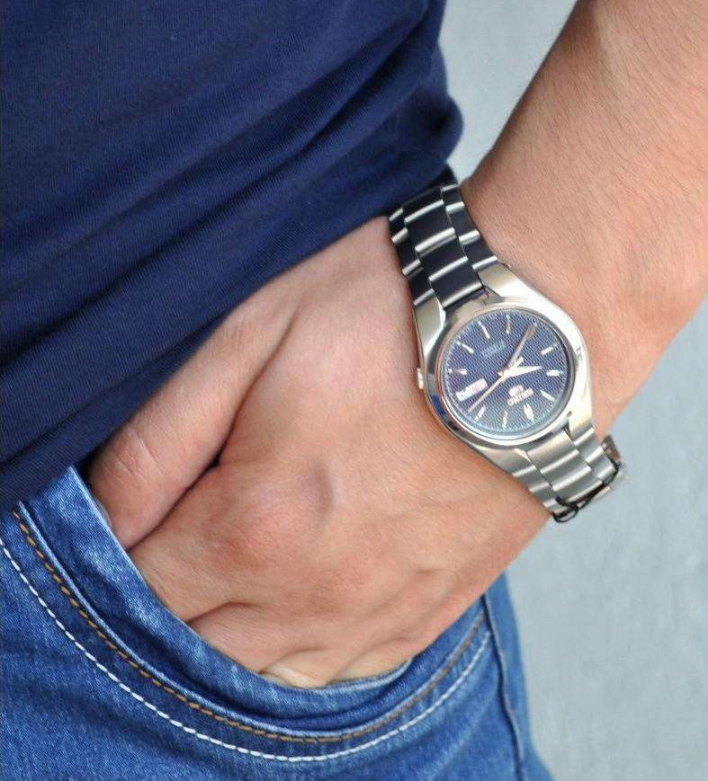 SEIKO SNK603K1 Automatic Blue Dial Silver Stainless Steel Watch for Men